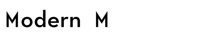 Modern M  font
